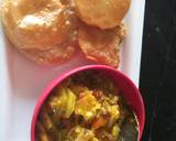 Potato green onion tomato veg recipe step 3 photo