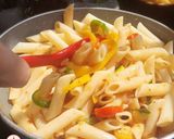 A picture of step 6 of Penne Arrabiata.