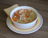A picture of step 7 of Pearl Barley and Bacon Stew.