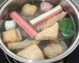 A picture of step 1 of Yong Tau Foo with miso paste.