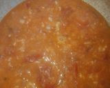 A picture of step 3 of Irish potatoes and pasta in scrambled eggs.