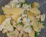 A picture of step 2 of Mix veg......yummy. With achaar.