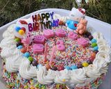 Foto langkah ke 6 dari resep Choco Birthday Cake.