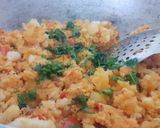 A picture of step 8 of Bread poha.