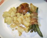 Baconba tekert zöld (ceruza)bab recept fázis 2 fotója