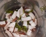 A picture of step 1 of Coconut chutney.
