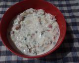 A picture of step 6 of Dahi Aloo Raita.