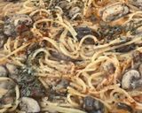 Foto langkah ke 9 dari resep 45. Spaghetti Ai Funghi (Creamy Spaghetti Mushroom) in one Wok.