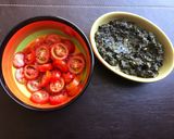 Foto del paso 4 de la receta: Spaghetti sin gluten con salsa pesto y tomatitos cherry!!