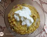 A picture of step 3 of Dalia curd khichdi.