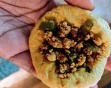 A picture of step 9 of Paneer stuffed pumpkin dinner rolls.