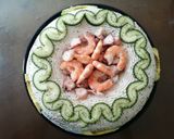 Foto del paso 7 de la receta: Pastel de sushi de cámaron y pulpo