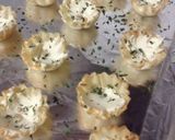 A picture of step 11 of Mushroom Marscapone Phyllo Bites.