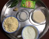 A picture of step 1 of Khaman Dhokla.