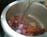 A picture of step 1 of Beetroot Shorba.