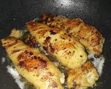 A picture of step 4 of Resturent style Malai champ.