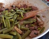 Foto del paso 6 de la receta Arroz caldoso con Cordero, Judías Verdes y Champiñones