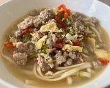 Foto langkah ke 4 dari resep Holly's Fav: Sup daging cincang telur untuk mie/misua ala dada tastes.