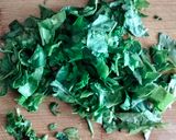 A picture of step 1 of Dal palak.