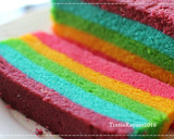Foto langkah ke 6 dari resep Steamed Rainbow Cake Ny Liem.