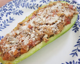 Foto del paso 9 de la receta: Calabacín relleno con pollo