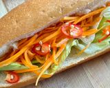 Hình bước làm 2 của món Bánh Mì Chay Kẹp Rau Củ Đơn Giản