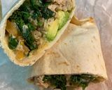 A picture of step 4 of Kale and Quinoa Chicken Burrito in Air Fryer.