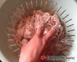 A picture of step 3 of Kalamarakia in the oven as if fried.
