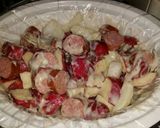 A picture of step 1 of Crockpot Sausage and Potatoes.