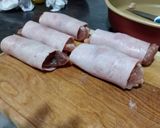 Foto del paso 1 de la receta: Rollitos de cerdo en salsa de arándanos con vino tinto