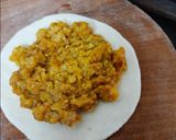 A picture of step 4 of Jain Punjabi Chole Paratha with Dahi Tikhari.