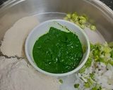 A picture of step 1 of Spinach & Quinoa Flour Parathas.