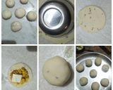 A picture of step 5 of Paneer stuffed cheezy bomb.(baked).