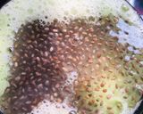 A picture of step 2 of Cucumber juice with sabja seeds.