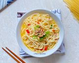 Foto langkah ke 5 dari resep Spaghetti Kuah Susu Pedas.
