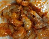A picture of step 2 of Rice and Shrimp.