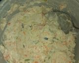 A picture of step 1 of Curd mix veg sandwich.