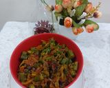 A picture of step 3 of Chatpaty Ladyfingers masala.