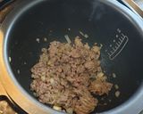 Une image de l'étape 3 de Gratin de pâtes courgettes chèvre frais et boeuf #janvier.