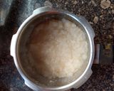 A picture of step 1 of Shalgam ka saag/ Turnip saag.