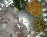 A picture of step 1 of Upma.