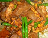 Foto langkah ke 6 dari resep Oseng kikil tempe kacang panjang.