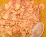 A picture of step 2 of Rohafza fruit chaat.