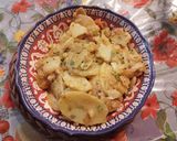 A picture of step 4 of Masala Aloo.