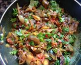 A picture of step 4 of Pyaji Baigan.
