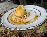 Foto del paso 20 de la receta: “Otoño en Noviembre”Mousse de maracúya con salsa de maracúya y masa quebrada