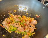 A picture of step 6 of Chinese Stir Fry Chicken Hearts.