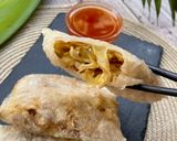 Foto del paso 6 de la receta: Sacos de arroz fritos rellenos de carne y verduras con salsa agridulce casera