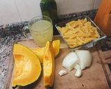 Foto del paso 1 de la receta: Fideos con crema de zapallo