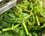 A picture of step 3 of Pasta with Broccoli Rabe and Italian Sausage.